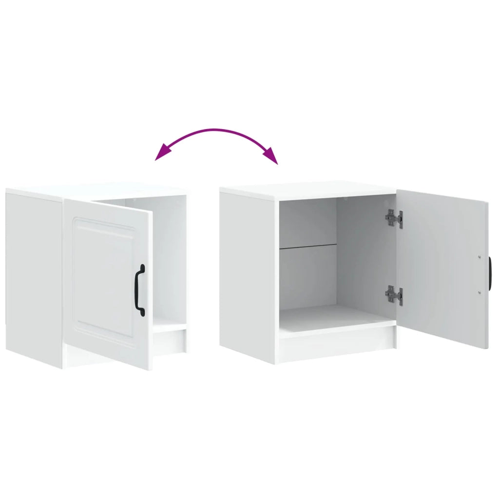 Armadio da Notte 2 pcs Bianco 43 x 34,5 x 47 cm