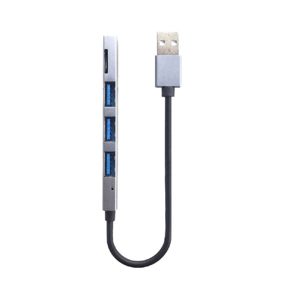 Trade Shop - Hub Usb 3 Porte Usb3.0 + 1 Slot Micro Sd Portatile Dissipazione Del Calore Q-t89 -