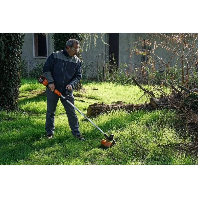 Decespugliatore a batteria WG183E 40 Volt con 2 batterie 20 Volt 2 Ah e doppio caricabatteria per rifinitura giardino - Worx