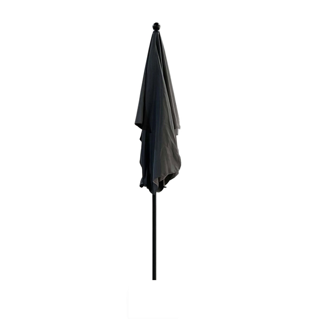 Ombrellone da giardino FLOKS con protezione UV grigio scuro peso 2,8 kg dimensioni 200x123x235 cm