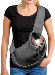 Borsa da viaggio per piccoli animali, adattabile per cani e gatti, da 2-4kg, con mesh respirante.