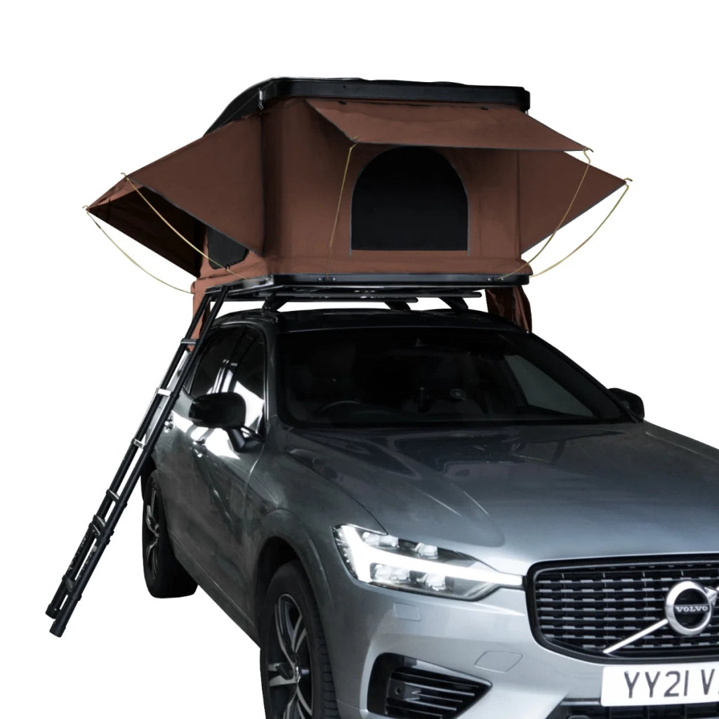 Tenda da tetto per auto - Marrone rigida Shell Pop Up cuccetta campeggio 3 persone