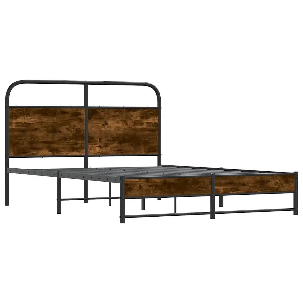 Giroletto senza Materasso Rovere Fumo 135x190 cm in Truciolato 4100373