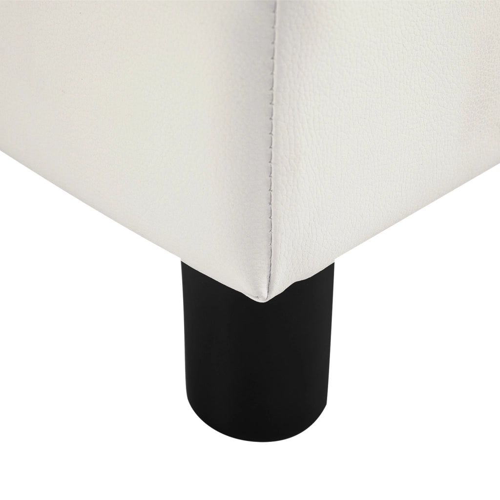 Pouf in similpelle ¨C zephmum ¨C 38x38x41 cm bianco