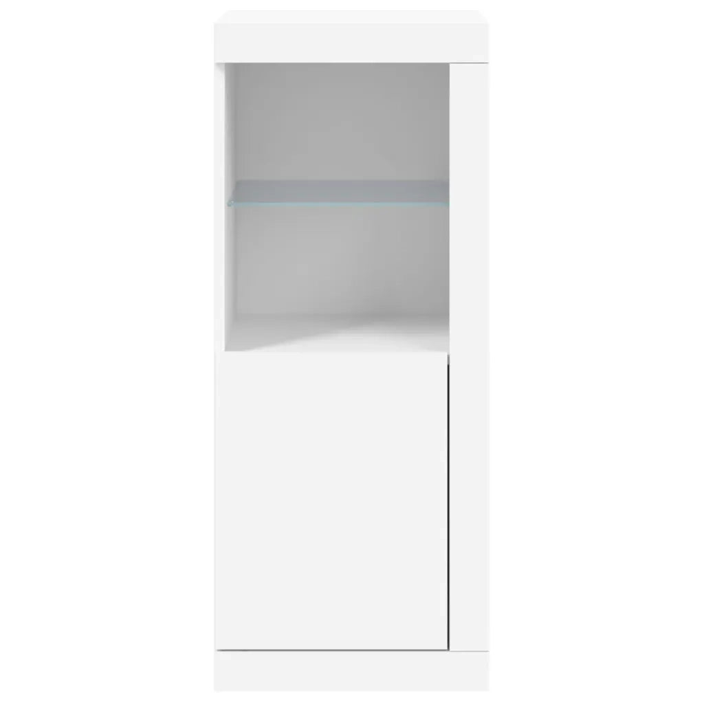 Credenza con Luci LED-Buffet-Armadio da cucina Bianca 41x37x100 cm 532018