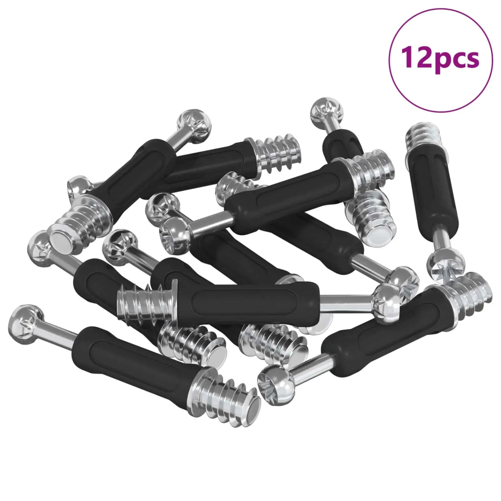 Vite per Blocco a Camma 12 pz Argento e Nero M6 x 40 mm CFW5441382