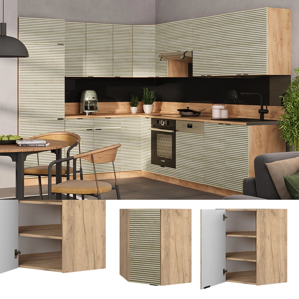Vicco Mobile angolare da cucina Pannello in quercia 57 cm