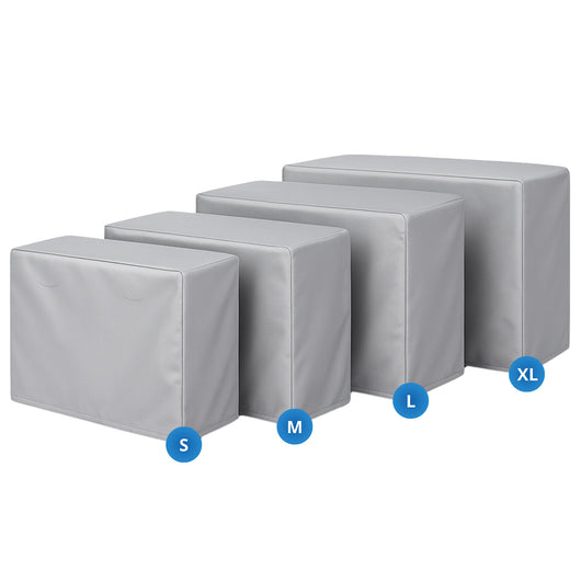 Copri Condizionatore da Esterno Impermeabile Taglia M in PVC Finitura Liscia Grigio