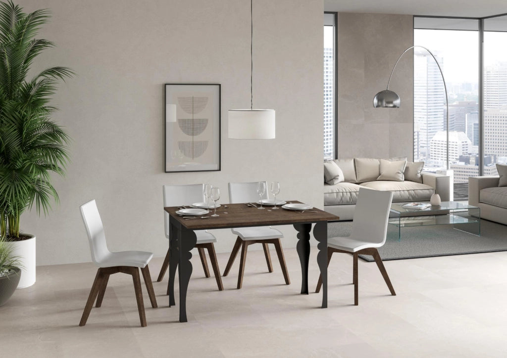 Tavolo Salvaspazio Allungabile 120/200x45/90x80/78 cm Paxon Double Noce