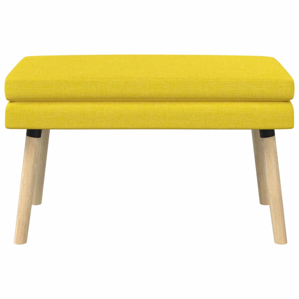 Panchina a doppio strato Giallo Chiaro 80 x 40 x 47 cm Tessuto 42038441