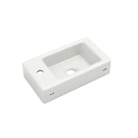 Mobile da bagno con lavabo e mobile sottolavabo sospeso, con spazio contenitore, 46x26x56 cm, color legno