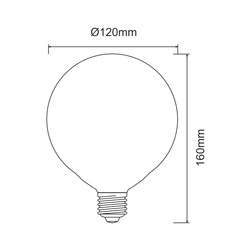 Lampadina a led a globo E27 da 22W e 2600 lumen 4000K
