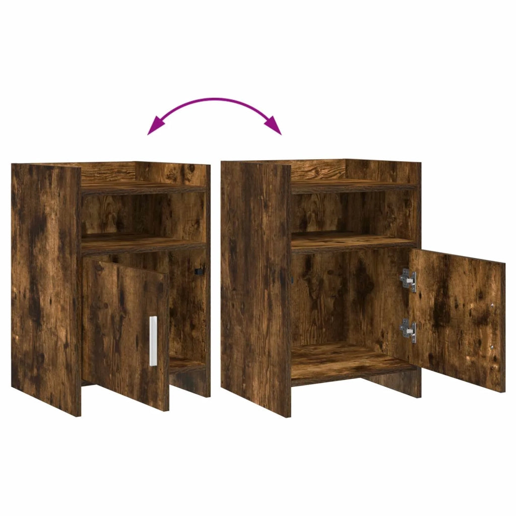 Comodini 2 pcs Rovere Fumo 40 x 36 x 60 cm Legno ingegnerizzato 8011044