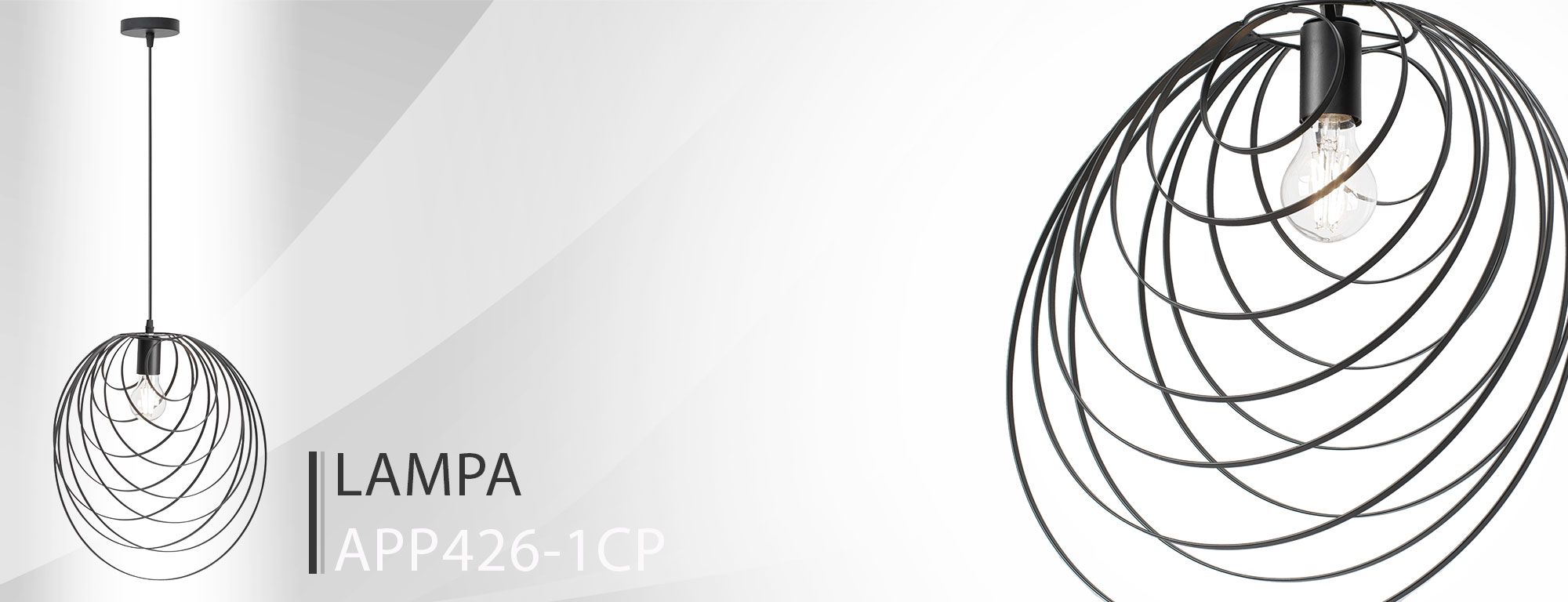 Lampada Da Soffito Geometrico Nero APP426-1CP