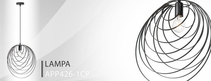Lampada Da Soffito Geometrico Nero APP426-1CP