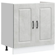 Pensile da cucina | Mobile base lavello Kalmar Grigio Cemento 80x46x81,5 cm