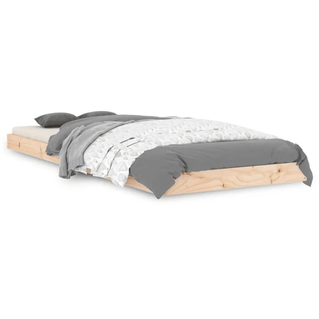 Giroletto-Struttura Letto 75x190 cm Small Single in Legno Massello di Pino 883976
