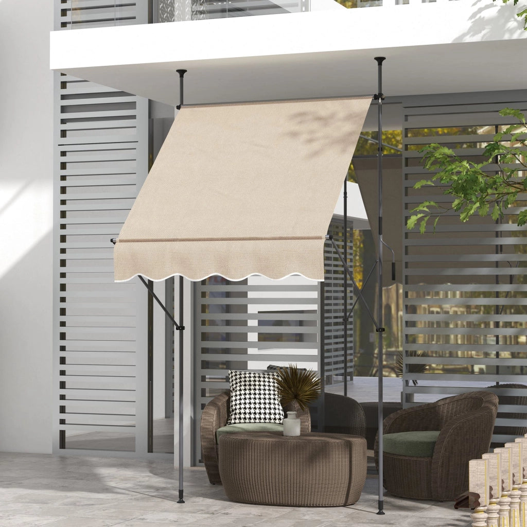 Tavolo pieghevole allungabile ¨C zephmum ¨C 150x120x210-300 cm metallo sabbia