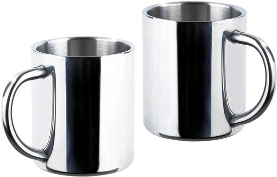 Set di 2 Bicchieri Isolanti in Acciaio Inossidabile 

Specifica: 
- Set di 2
- Materiale: Acciaio Inossidabile
- Isolamento: 
- Vaatwasmachinebestendig