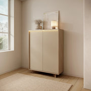 Madia Hasota, Credenza 4 Ripiani, 104x40x138h cm Marrone Rovere