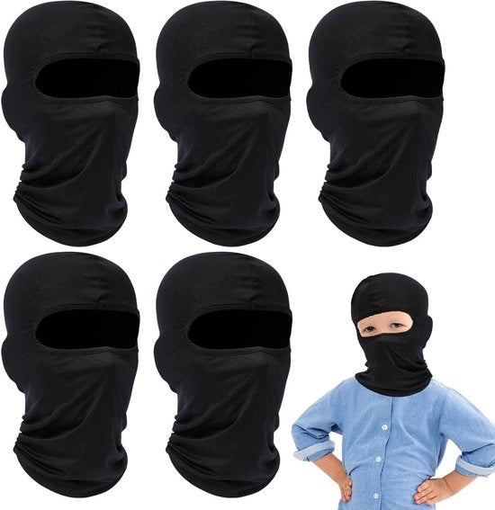 Bivacco per bambini, maschera termica a pelo di pecora, impermeabile e calda, traspirante - ideale per sciare, andare in bicicletta, camminare
