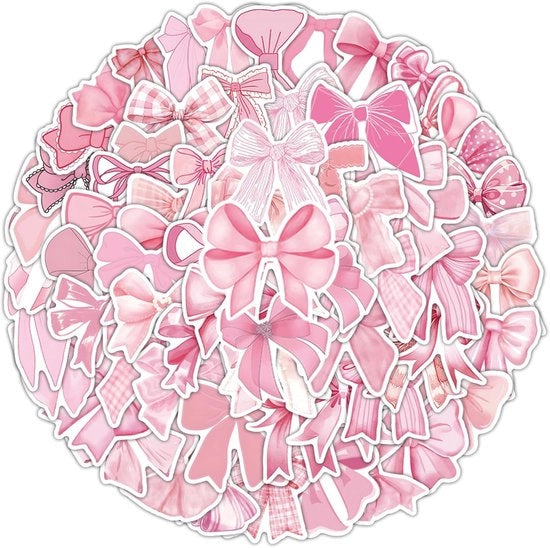Set di Etichette per Archi - 103 Pezzi - Aesthetic Stickers Acqua-Resistenti per Decorazione Kawaii su Water Flessibili - Portatili - Album di Scrap - Ideali per Decorazione Kawaii