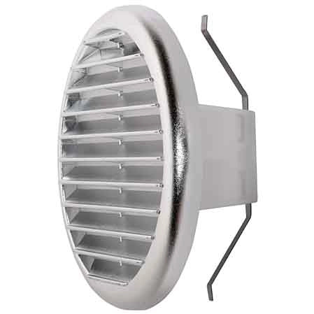 GRIGLIA DI AERAZIONE CROMO UNIVERSALE Ø 125>160 mm