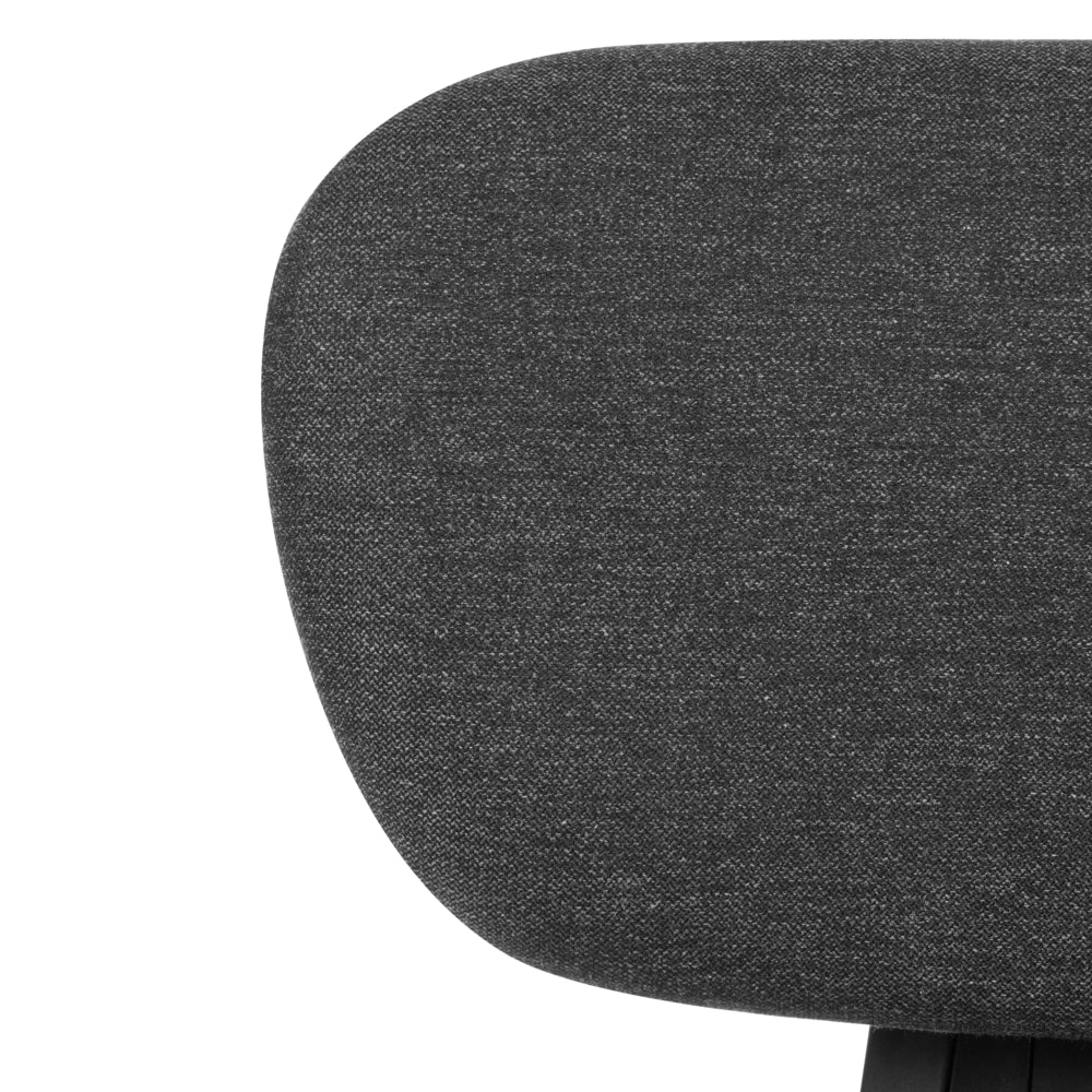 Sedia da ufficio in tessuto nero con schienale e braccioli regolabili, design moderno, per l'ufficio domestico