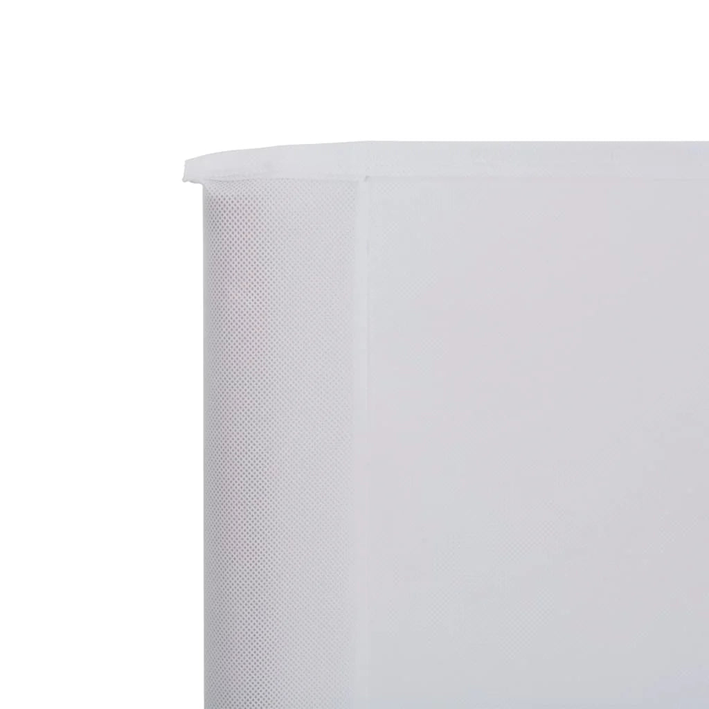 Frangivista schermo 9 pannelli in tessuto 1200 x 120 cm bianco sabbia 02_0008855