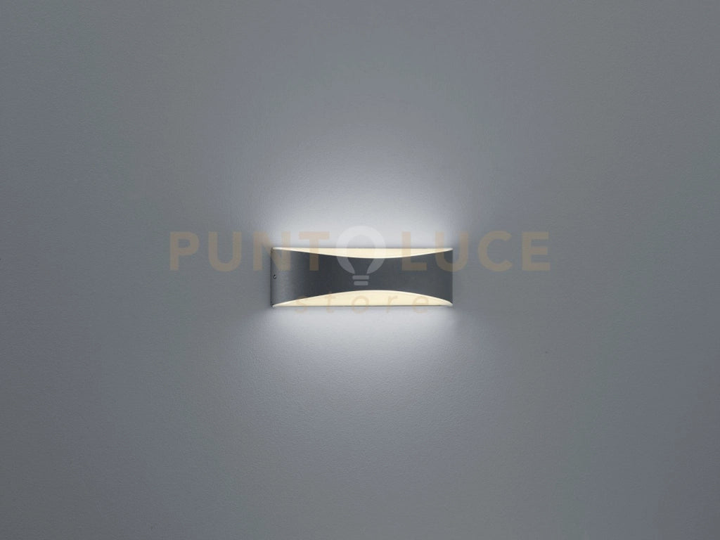 KONDA APPLIQUE LED 9W 1200lm, 3 ANTRACITE BI-DIREZIONALE 23X7,2CM