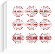 Etichette Top Secret - 180 pezzi - Autoadesive - 2,1 x 2,4 cm - Ideali per planner e scrapbook - Attività creativa per adulti
