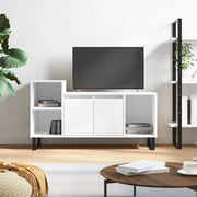 Mobile Porta TV-Mobile per TV-Credenza TV Bianco Lucido 100x35x55 cm in Legno Multistrato 800756