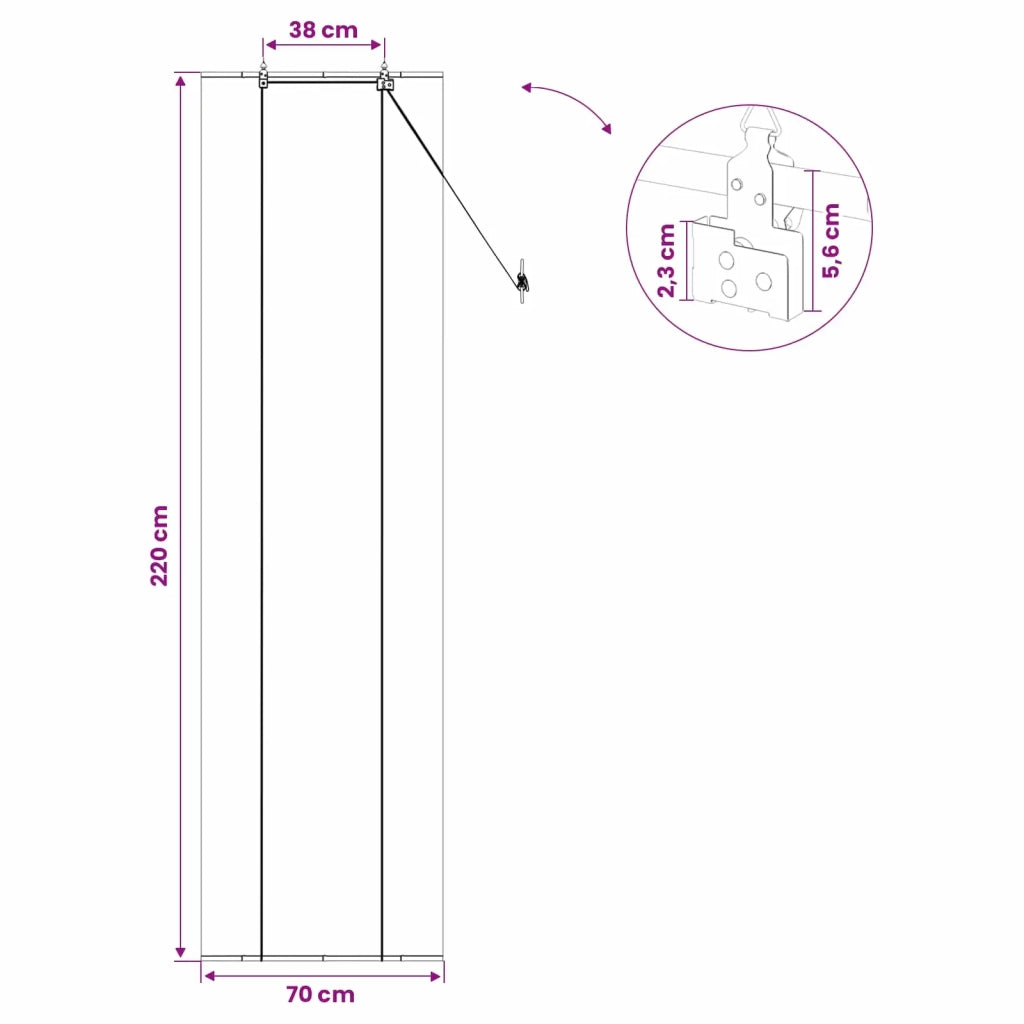 Tenda a rullo Naturale 70 x 220 cm Bambù 42039687