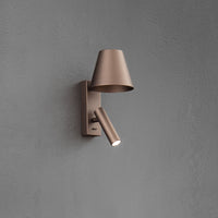 Applique Moderna Reverse Metallo Marrone Led 6W 3000K Ip20