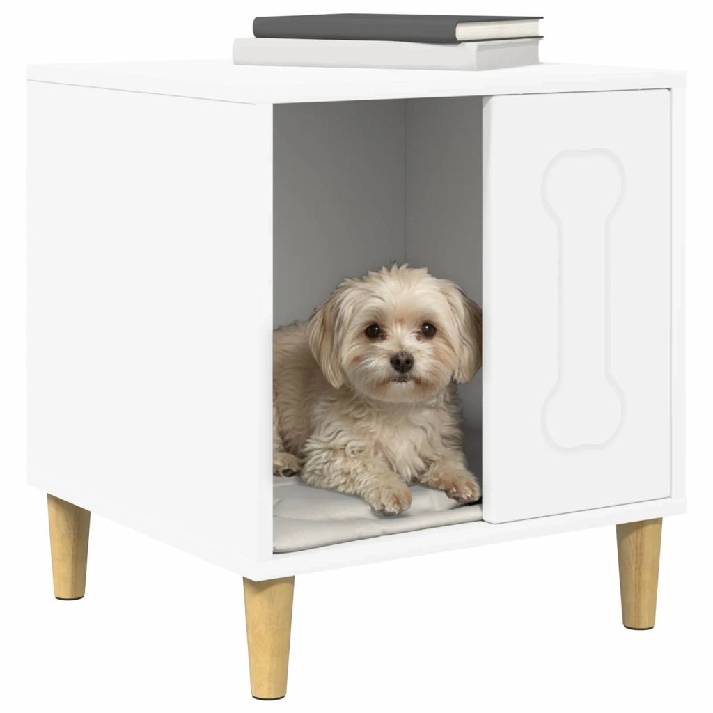 Cuccia per cani Bianco 44 x 42 x 49 cm Legno multistrato CFW8092030