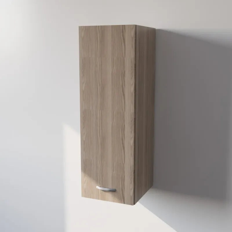 Pensile Cucina  in Legno Nobilitato Olmo Mobile Alto con 1 Anta, Pensile Componibile Moderno Made in Italy (H90XL30XP33cm)