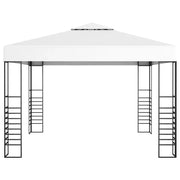 Gazebo | Pergolato da Giardino 3x3 m Bianco