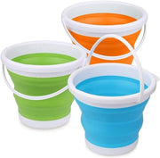 Emme 3L Opvougbile - 3 Set di Emme Portatili Spaziali 3 Liter Multifunzionali per la Casa, il Mare, la Piscina e la Pulizia