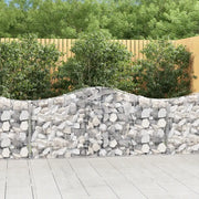 Cesti Gabbioni ad Arco 8 pz 200x30x80/100 cm Ferro Zincato 3145415