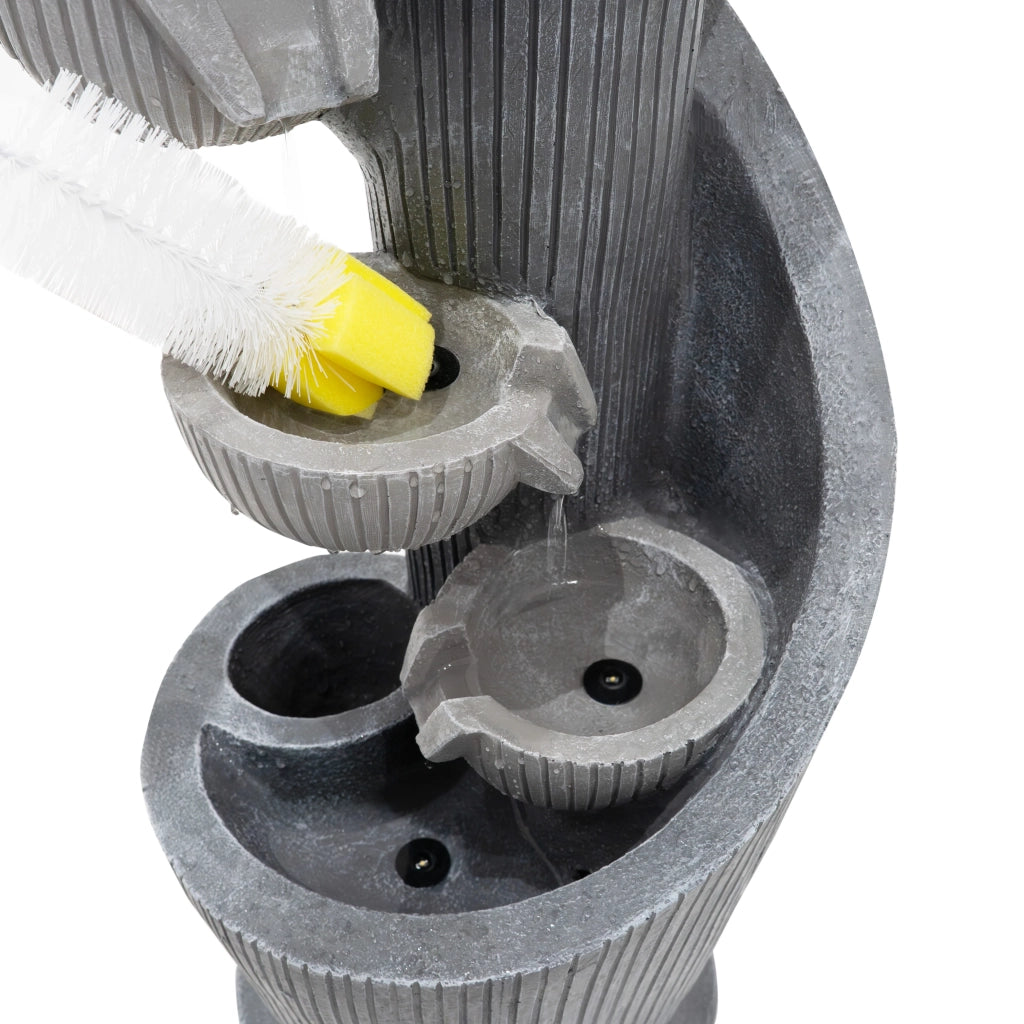 Fontana da Giardino Elettrica con LED e Cascata – Spiral Springs