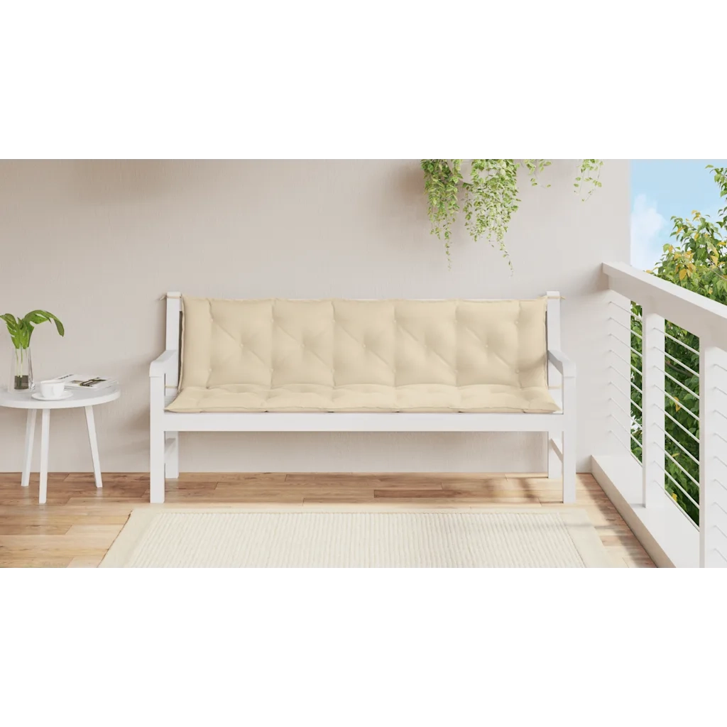 Cuscino per Panca Beige 180x(50+50)x7 cm in Tessuto Oxford 315031