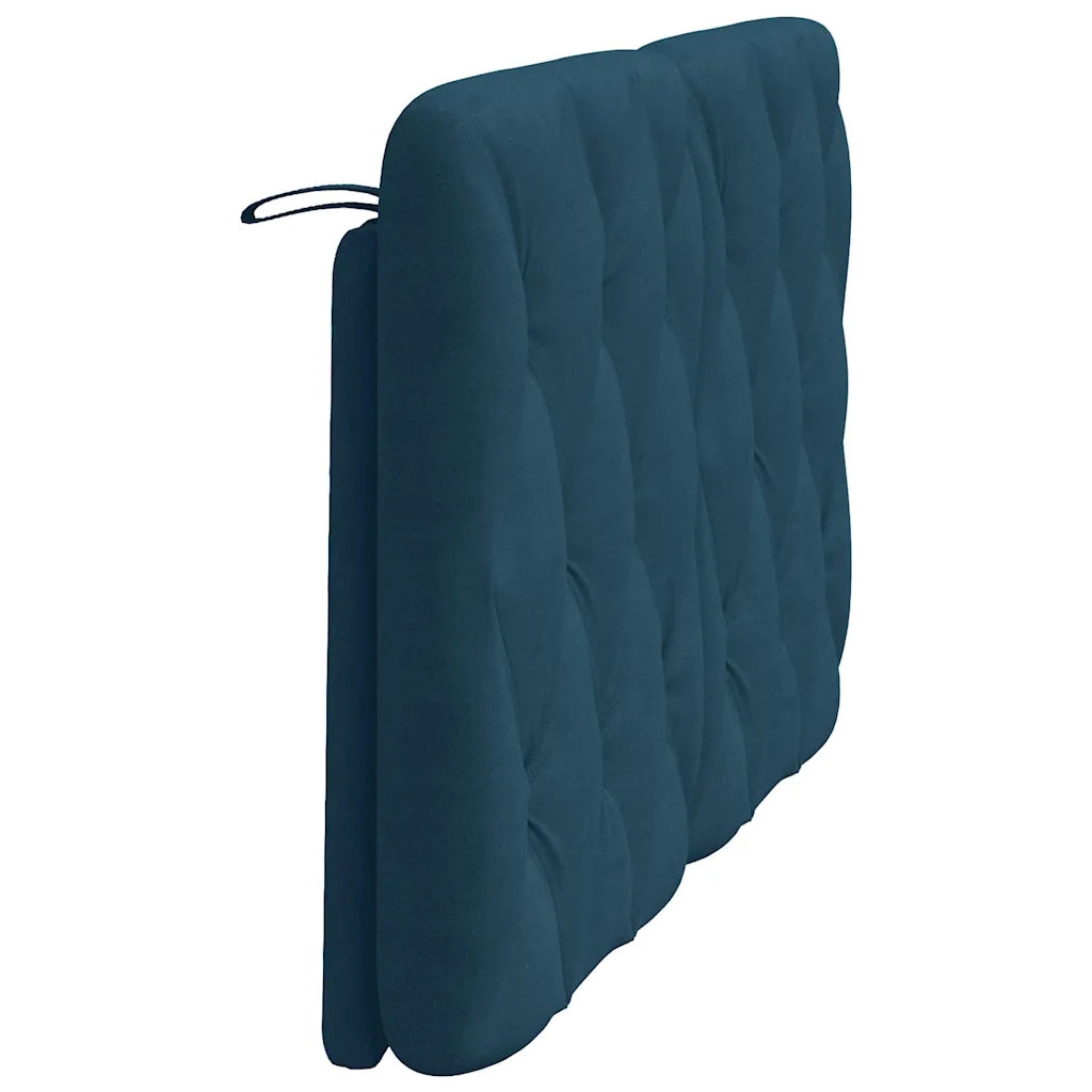 Cuscino Testiera Blu 120 cm in Velluto CFW8710158