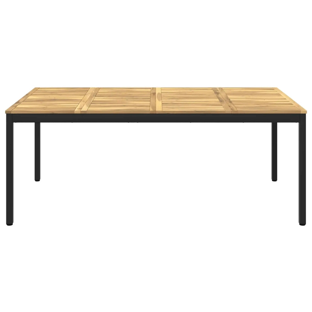 Tavolo da cena da giardino Bianco e Nero 196 x 100,5 x 75 cm 3394426