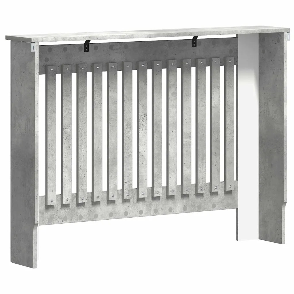 Copertura per radiatori Grigio cemento 112 x 19 x 81,5 cm