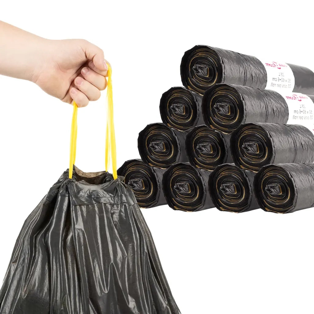 Sacchetti per Cestini con Coulisse 150 pz Neri 240 L CFW9042417