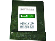 TELO OCCHIELLATO BORDATO CON ANGOLI RINFORZATI 150 GR. MEDIO  mt.6x8  gr.150 al mq.  verde/blu    TREX