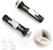 Bevestigazione di sedile per toilette – bevestigazione di sedile per toilette universale da sopra, set di viti per sedile per toilette da 2 pezzi, bevestigazione di sedile per toilette duratura con sgancio rapido