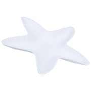 Vassoio decorativo in legno bianco, 33x31x3h cm