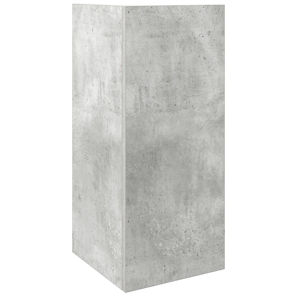 Tavolini Laterali 2 pz con Ripiano Grigio Cemento 25,5x27x60 cm 858549