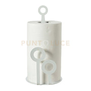 Porta rotoli da cucina Bollicine Bianco marmo